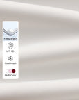 Poise Rose Halter Polo Tank White fabric detail, featuring premium LYCRA® nylon-spandex stretch fabric, cool-touch feel, moisture-wicking and UPF 50+ protection
