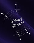 Structured Nylon 4-Way Stretch Fabric Detail – Poise™ Open-Back Tennis Top Navy, Breathable Women's Activewear