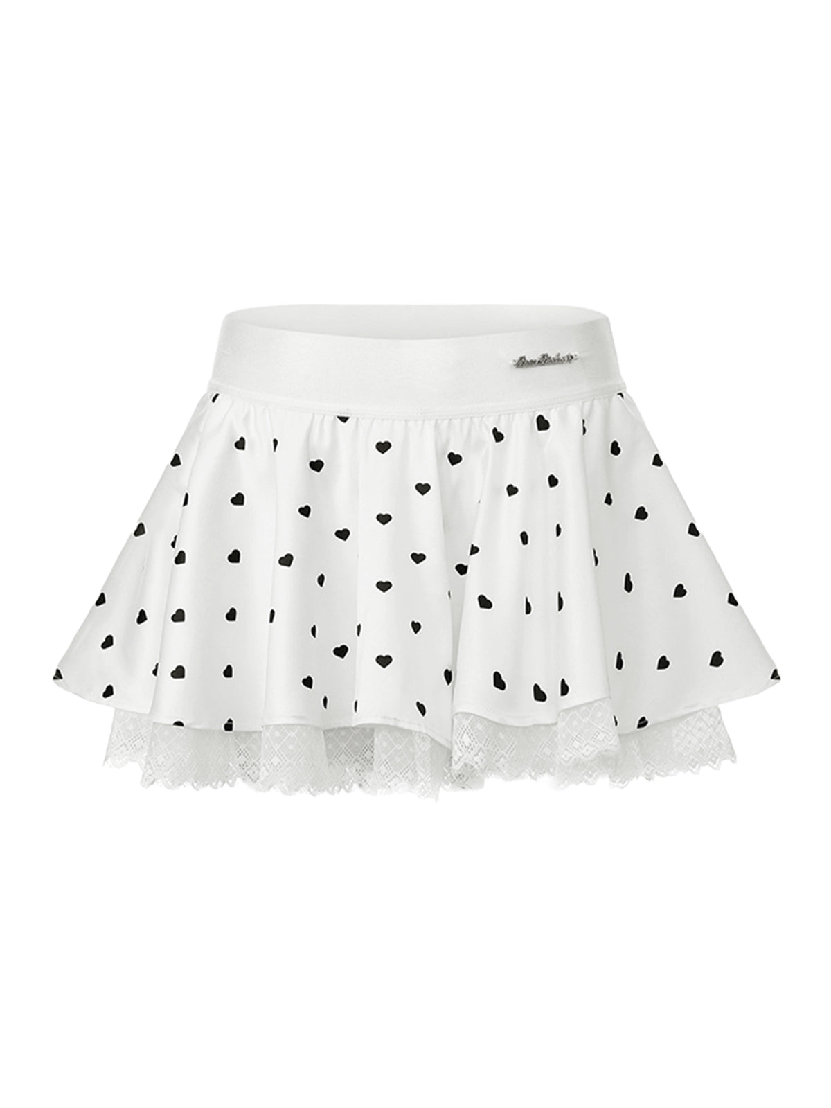 Pom Pêche Betty Boop™ tennis skirt worn on court – Parisian-inspired feminine tennis style