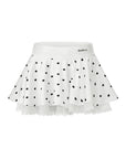 Pom Pêche Betty Boop™ tennis skirt worn on court – Parisian-inspired feminine tennis style