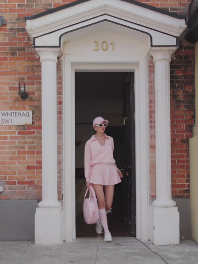 Flowy A-Line Tennis Skirt - Pink