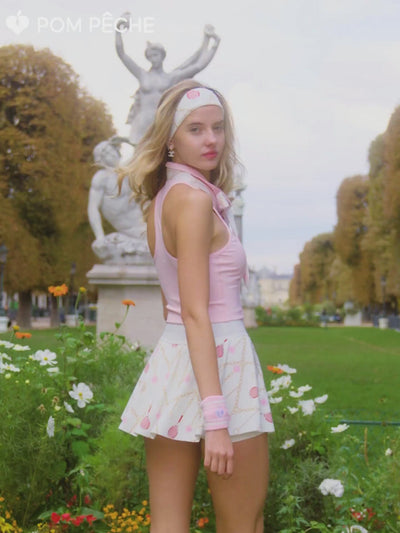 A-Line Tennis Skirt - Charm Chain Print