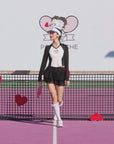 Betty Boop Tennis Tee - White & Paris Black Video
