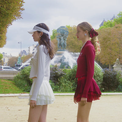 SELENA Layered Asym Skirt - Paris White