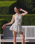 Spin™ LaRose Layered Skirt-White