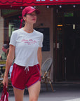 Ivy League Chic Tennis Tee- White