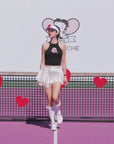 Betty Boop Bow Halter Tennis Top - Paris Black video 
