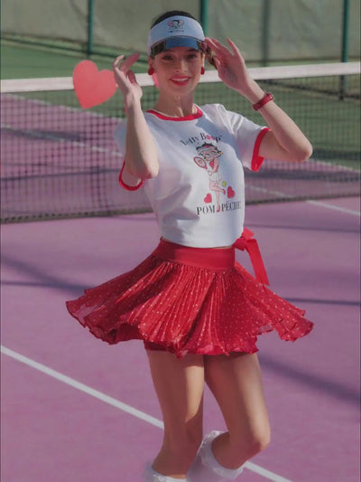 Betty Boop Spin™ Polka Dot Pleated Skirt