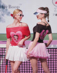 Betty Boop Pleated Heart Tee - Red