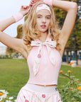 Tennis Zip Tank Top in Pink, halter neckline tennis top with built-in bra and sleek athletic silhouette